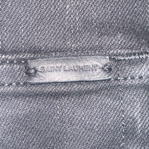 Saint Laurent Paris “D02 M/SK-LW” Black/Gray Factory Faded Skinny Jeans Size 32 - Picture 11 of 11